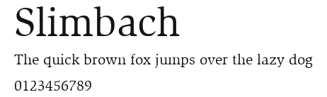 Slimbach Preview