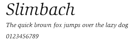 Slimbach Preview