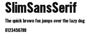 SlimSansSerif Preview