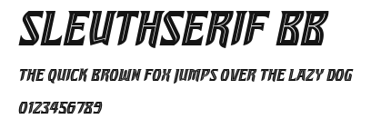 SleuthSerif BB Preview