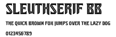 SleuthSerif BB Preview