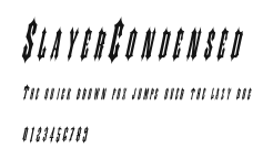 SlayerCondensed Preview