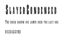 SlayerCondensed Preview