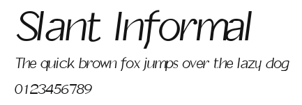 Slant Informal Preview