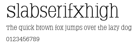 SlabserifXhigh Preview