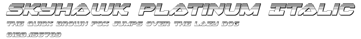 Skyhawk Platinum Italic Preview