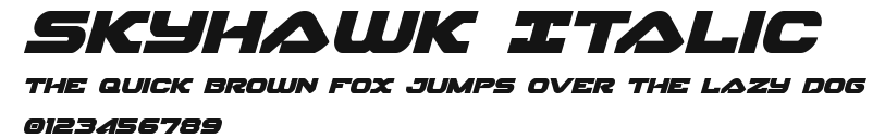 Skyhawk Italic Preview