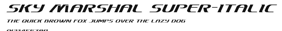 Sky Marshal Super-Italic Preview