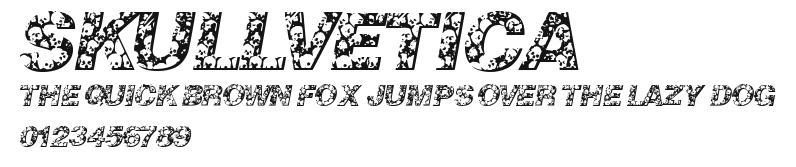 Skullvetica Preview