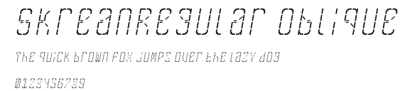 SkreanRegular Oblique Preview