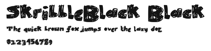 SkribbleBlack Black Preview