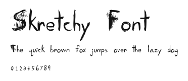 Skretchy Font Preview