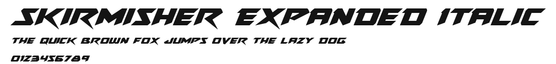 Skirmisher Expanded Italic Preview