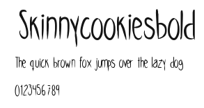 Skinnycookiesbold Preview