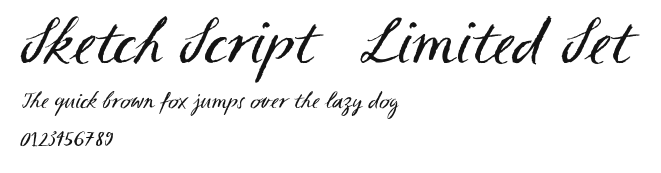 Sketch Script (Limited Set) Preview