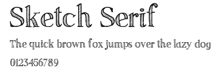 Sketch Serif Preview