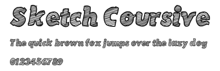 Sketch Coursive Preview