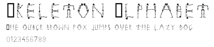 Skeleton Alphabet Preview