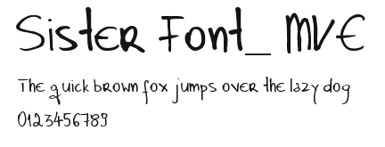 Sister Font_ MVE Preview