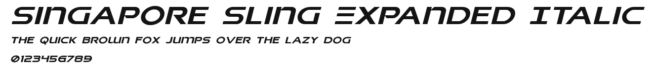 Singapore Sling Expanded Italic Preview