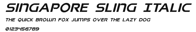 Singapore Sling Italic Preview