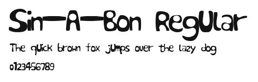 Sin-A-Bon Regular Preview