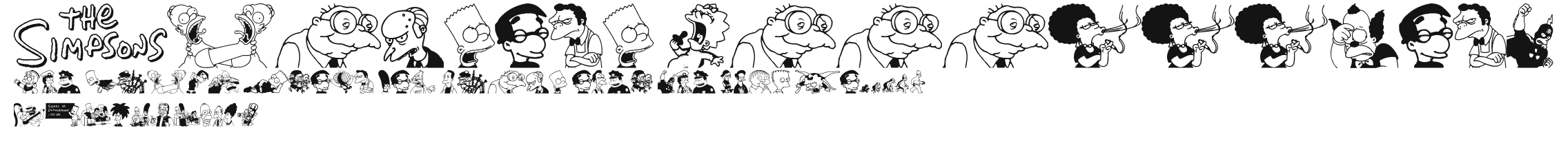 Simpsons Mmmm...Font Preview