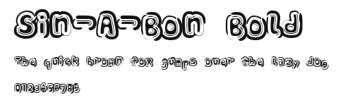 Sin-A-Bon Bold Preview