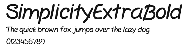 SimplicityExtraBold Preview