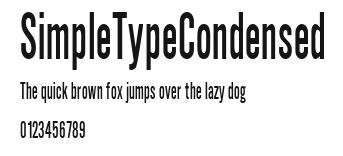 SimpleTypeCondensed Preview