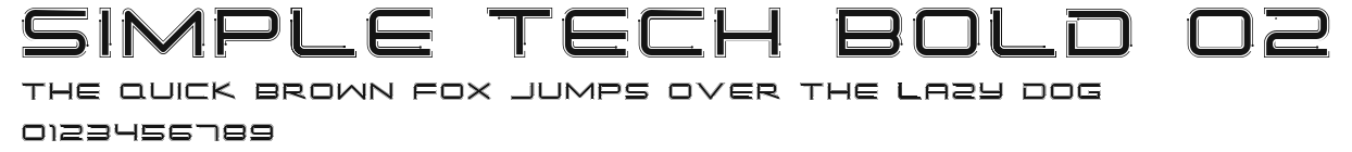 Simple Tech Bold 02 Preview