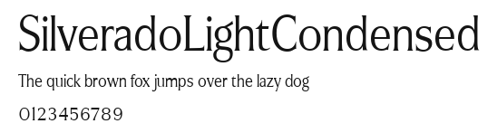 SilveradoLightCondensed Preview