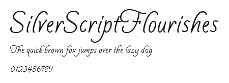 SilverScriptFlourishes Preview