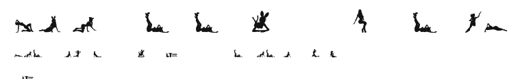 Silhouettes from Poser LT Preview
