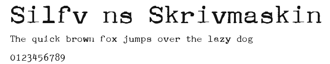Silfvéns Skrivmaskin Preview