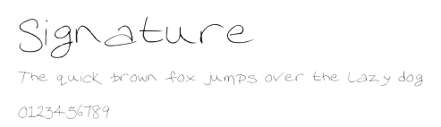 Signature Preview