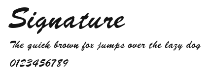 Signature Preview