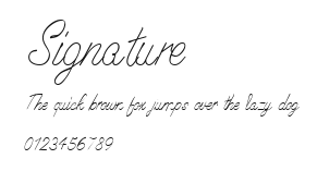 Signature Preview