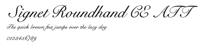 Signet Roundhand CE ATT Preview