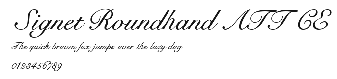 Signet Roundhand ATT CE Preview