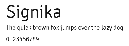 Signika Preview