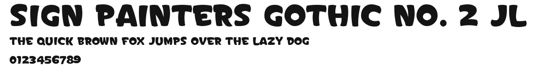 Sign Painters Gothic No. 2 JL Preview