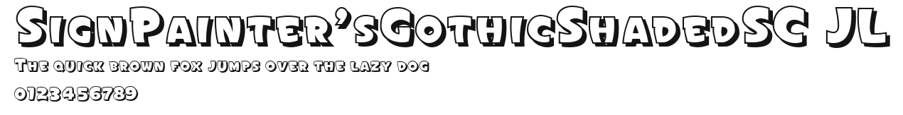 SignPainter'sGothicShadedSC JL Preview