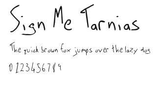 Sign Me Tarnias Preview