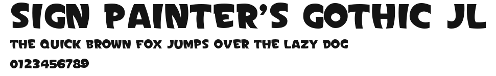 Sign Painter's Gothic JL Preview
