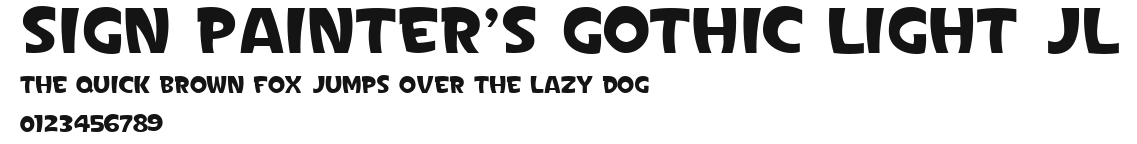 Sign Painter's Gothic Light JL Preview