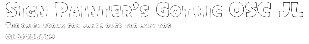 Sign Painter's Gothic OSC JL Preview