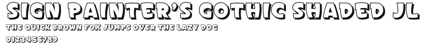 Sign Painter's Gothic Shaded JL Preview