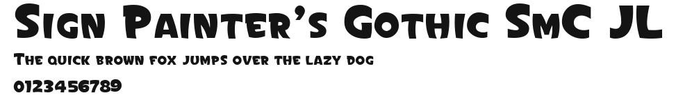 Sign Painter's Gothic SmC JL Preview