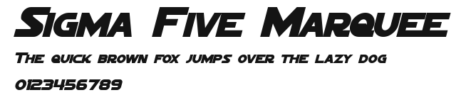 Sigma Five Marquee Preview